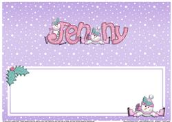 Xmas Jenny Matching Large Dl Insert