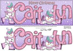 Xmas Large Dl Caitlyn Quick Card N 3D Decoupage