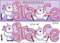 Xmas Large Dl Grace Quick Card N 3D Decoupage
