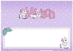 Xmas Allison Matching Large Dl Insert