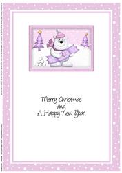 A5 Xmas Ben Polar Bear's Cracker Matching Insert