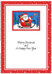 A5 Xmas Ben Polar Bear's Cracker Matching Insert