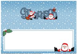 Xmas Grandson with Santa Matching Large Dl Insert