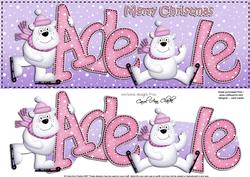 Xmas Large Dl Adele Quick Card N 3D Decoupage