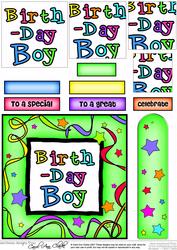 Birthday Boy Quick Card with Pyramage