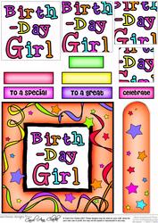 Birthday Girl Quick Card with Pyramage
