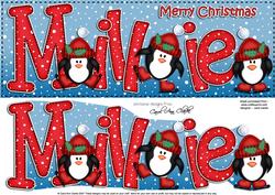 Xmas Large Dl Millie Quick Card N 3D Decoupage