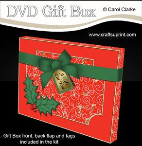 3D Xmas Holly Dvd or Console Game Gift Box Mini Kit