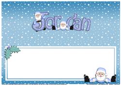 Xmas Jordan Matching Large Dl Insert