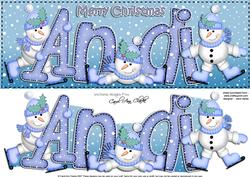 Xmas Large Dl Andi Quick Card N 3D Decoupage
