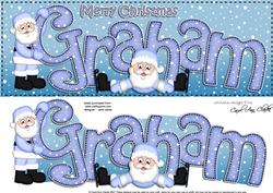 Xmas Large Dl Graham Quick Card N 3D Decoupage