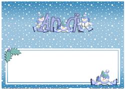Xmas Andi Matching Large Dl Insert