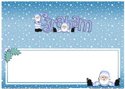 Xmas Graham Matching Large Dl Insert