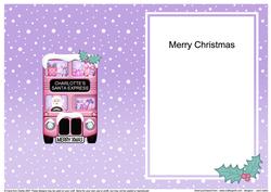 Xmas Santa Express A5 Charlotte Matching A5 Insert
