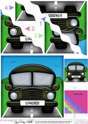 Fun Army Truck U Passed Wavy Corner Side Stacker Topper