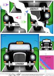 Fun Taxi U Passed Wavy Corner Side Stacker Topper