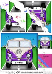Fun Vw Camper Van U Passed Wavy Corner Side Stacker