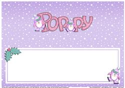 Xmas Poppy Matching Large Dl Insert