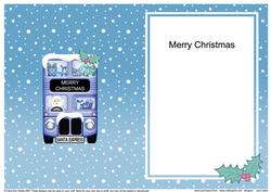 Xmas Santa Express A5 Merry Christmas Matching A5 Insert