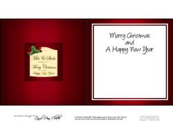 Xmas Wine Label Mike & Sheila Matching Insert