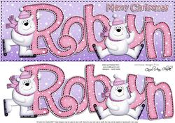 Xmas Large Dl Robyn Quick Card N 3D Decoupage