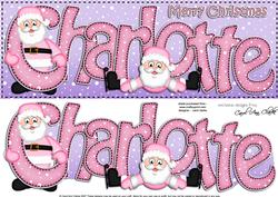 Xmas Large Dl Charlotte Quick Card N 3D Decoupage