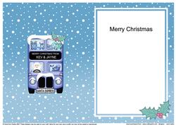 Xmas Santa Express A5 Kev & Jayne Matching A5 Insert