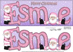Xmas Large Dl Esme Quick Card N 3D Decoupage