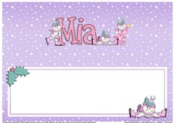 Xmas Mia Matching Large Dl Insert