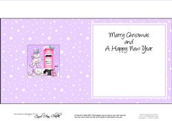 Xmas Snowmen N Postbox Matching Insert Square Landscape