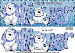 Xmas Large Dl Oliver Quick Card N 3D Decoupage