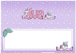 Xmas Ava Matching Large Dl Insert
