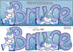 Xmas Large Dl Bruce Quick Card N 3D Decoupage