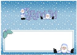 Xmas Grandad Matching Large Dl Insert