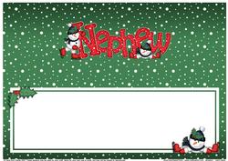 Xmas Nephew Matching Large Dl Insert