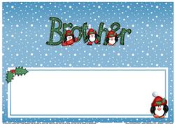 Xmas Brother Matching Large Dl Insert