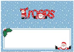 Xmas to Our Uk Troops Matching Large Dl Insert