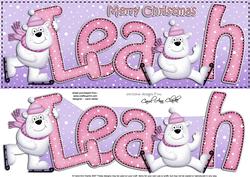 Xmas Large Dl Leah Quick Card N 3D Decoupage