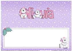 Xmas Olivia Matching Large Dl Insert