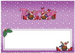 Xmas Teacher Matching Large Dl Insert