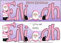 Xmas Large Dl Eilidh Quick Card N 3D Decoupage