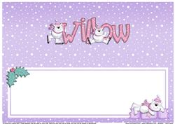 Xmas Willow Matching Large Dl Insert