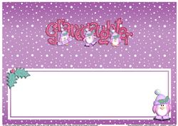 Xmas Granddaughter Matching Large Dl Insert