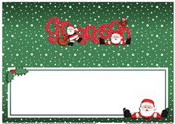 Xmas Grandson Matching Large Dl Insert