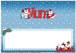 Xmas Mum Matching Large Dl Insert