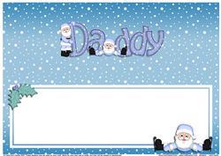 Xmas Daddy Matching Large Dl Insert