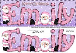 Large Dl Xmas Emily Quick Card 3D Decoupage