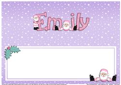 Xmas Emily Matching Large Dl Insert
