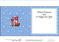 Xmas Scottie Dogs N Postbox Matching Insert Square Landscape