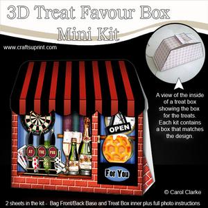 3D the Last Drop Inn Pub Treat or Favour Box Mini Kit
